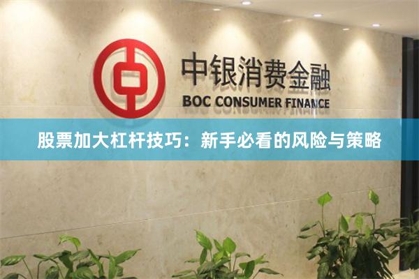 股票加大杠杆技巧：新手必看的风险与策略